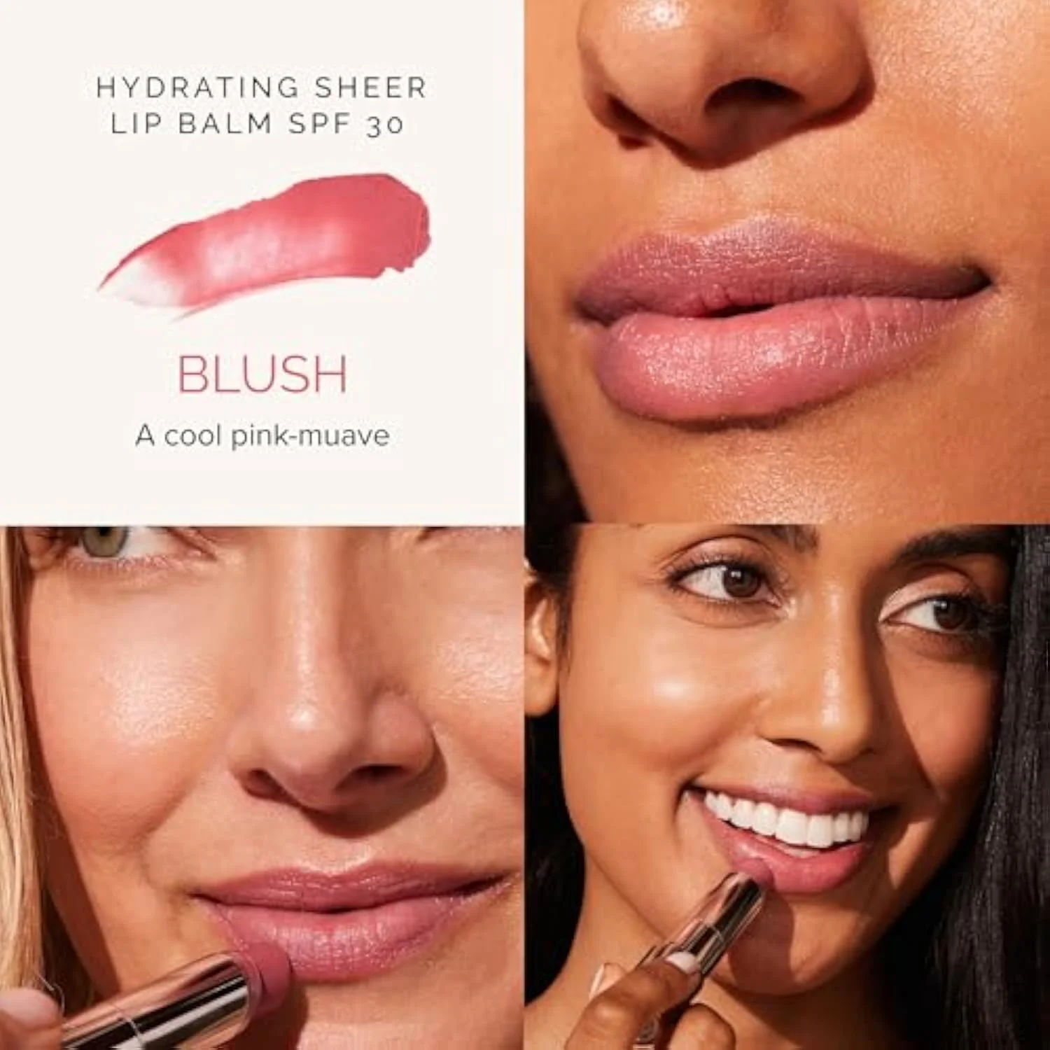 Hydrating Sheer Lip Balm SPF 30, 0.15 oz, Blush