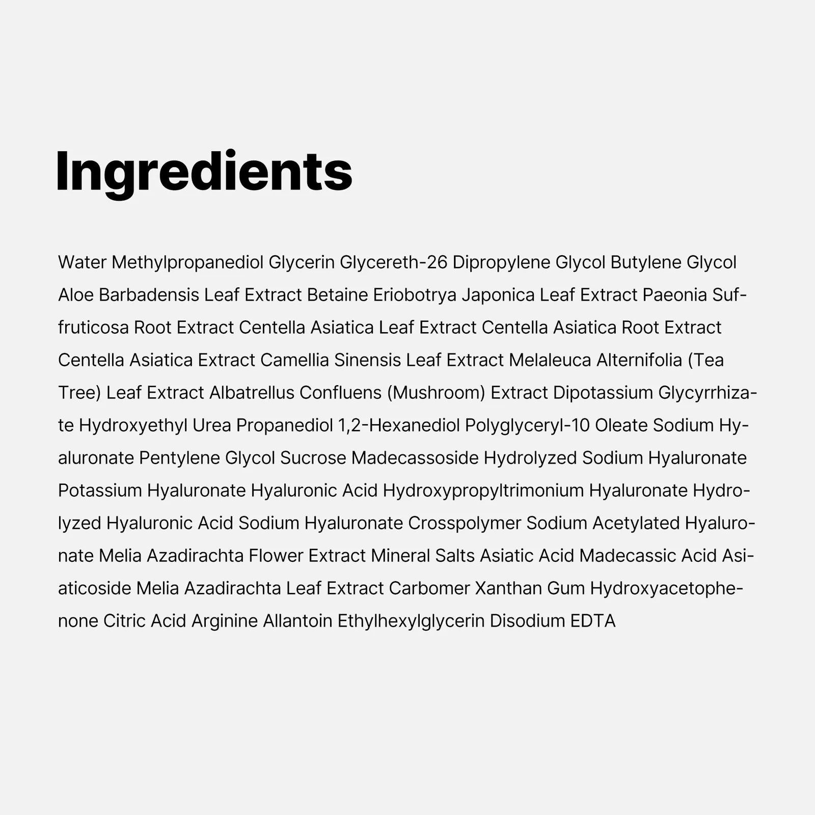 Cica Daily Facial Masks