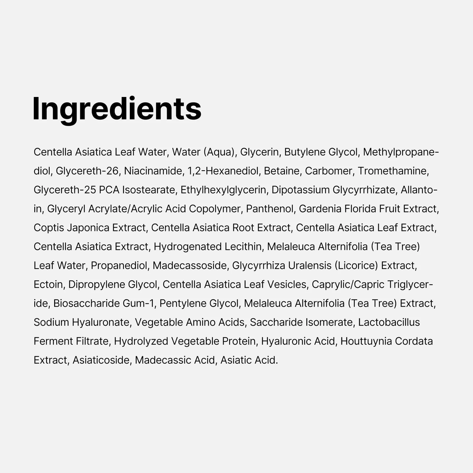 Cica Tea Tree Ampoule
