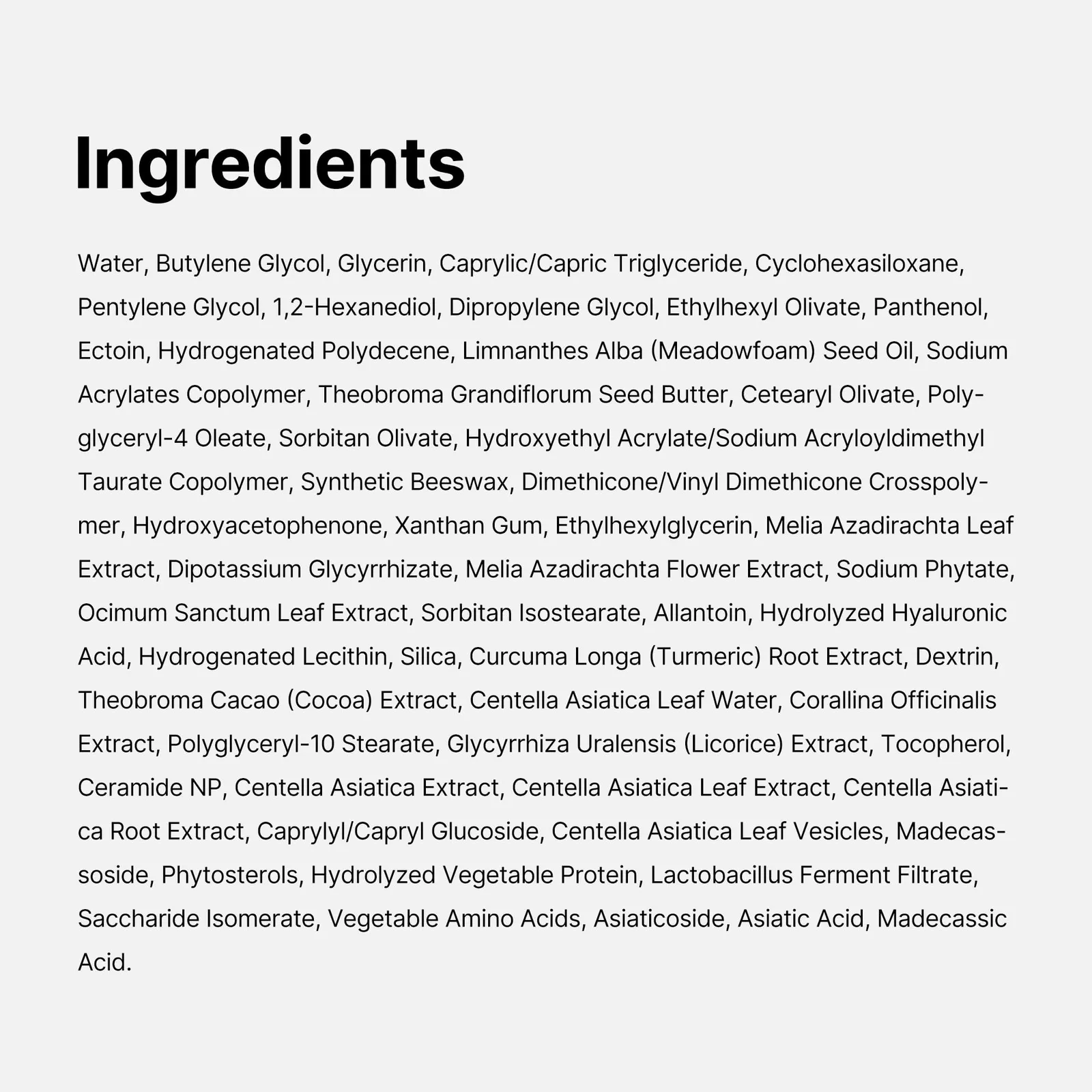Cica Tea Tree Cream