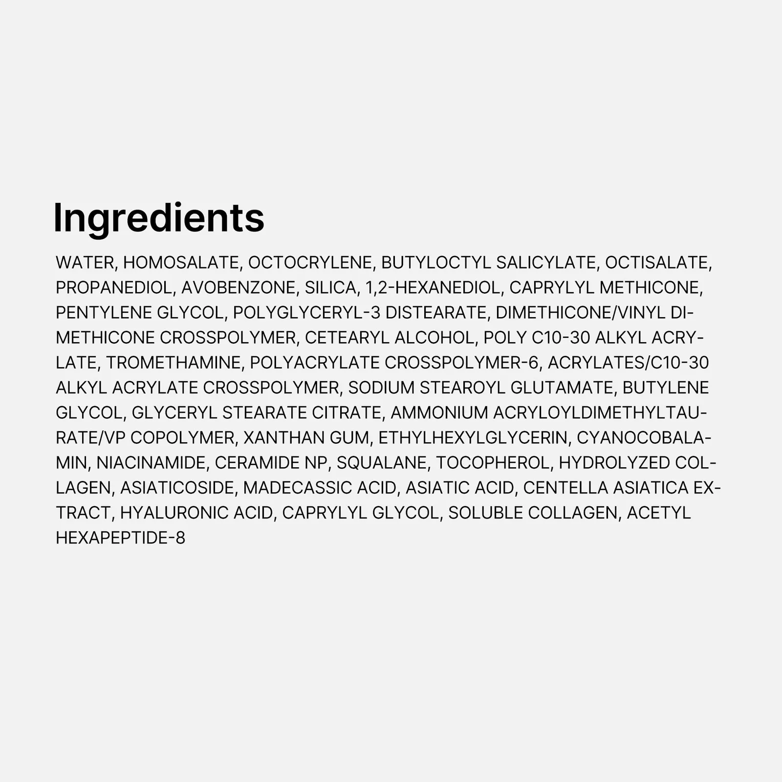 Collagen Sunscreen