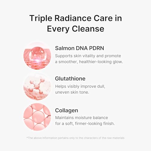 Facial Cleanser PDRN Pink Glutathione Capsule Foam Cleanser