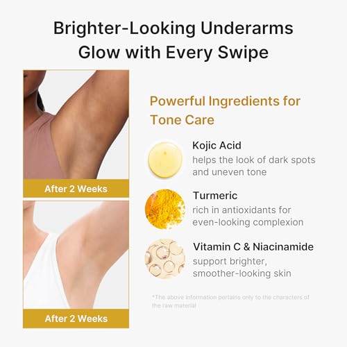 Kojic Acid & Turmeric Aluminum-Free Deodorant for Women & Men