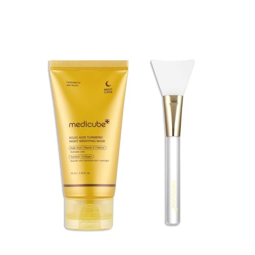 Kojic Acid Wrapping Mask and Jelly Brush Set