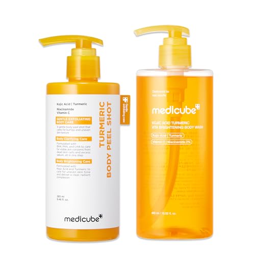 Kojic Brightening Body Care Duo - Body Peel Shot & Body Wash