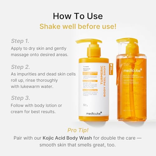 Kojic Brightening Body Care Duo - Body Peel Shot & Body Wash