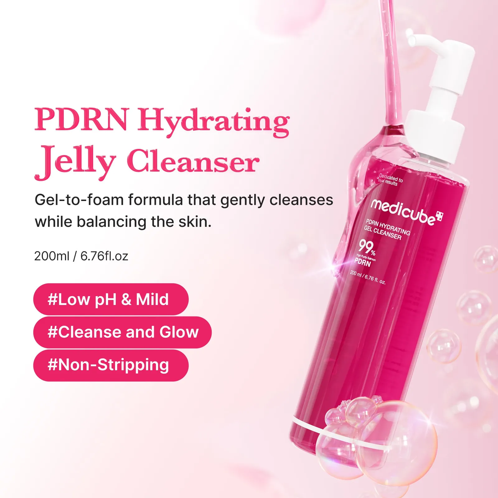 PDRN Jelly to Foam Cleanser