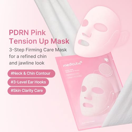 PDRN Pink Tension Up Sheet Mask - 3-Step Contouring Mask