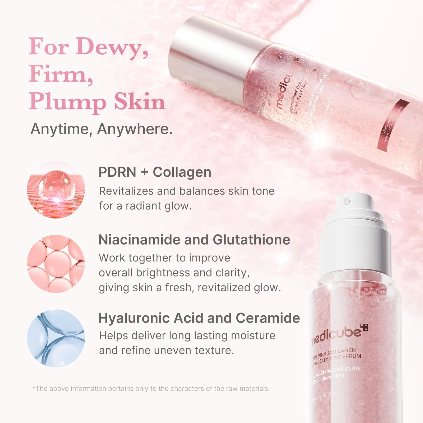 Pink PDRN Collagen Jelly Mist Serum