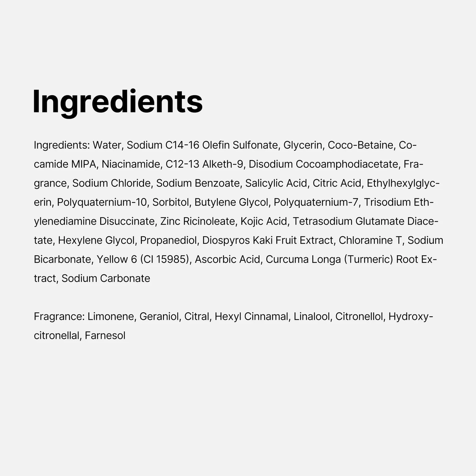 Turmeric Brightening Body Wash