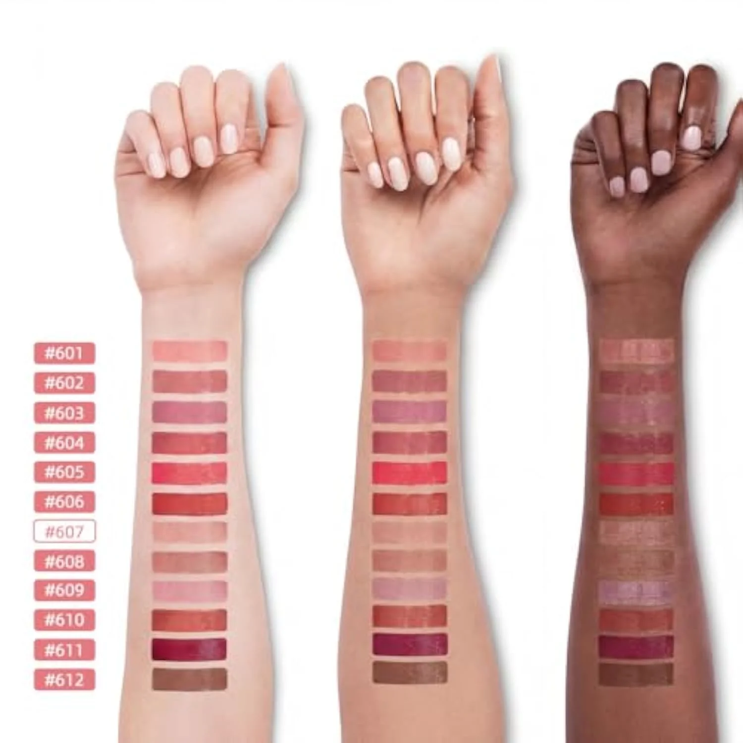 Pale Nude Hydrating Cream Lipstick Satin Matte Finish, Natural Moisture Lipstick with Vitamin E, Smooth Hydrating High Pigmented Lip Crayon for Women Waterproof, Comfortable