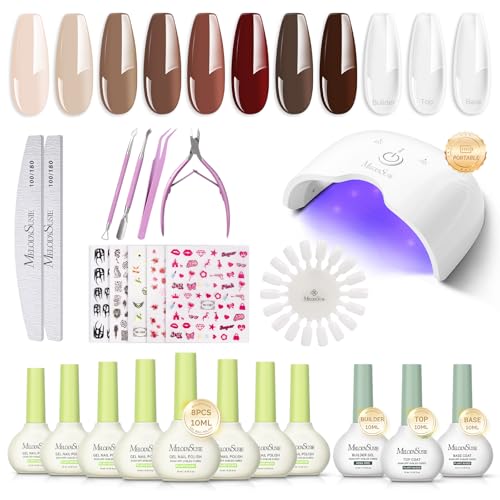 Gel Nail Kit with Cordless UV Lamp