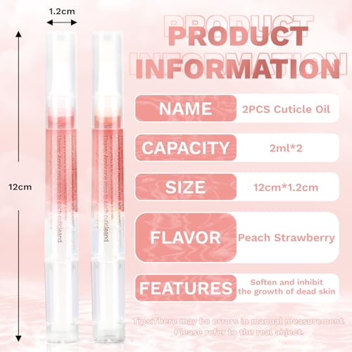 2PCS Cuticle Oil Pens for Nail Care