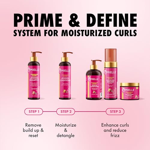 Organics Pomegranate & Honey Leave-In Conditioner for Curly Hair - Moisturizing Detangler