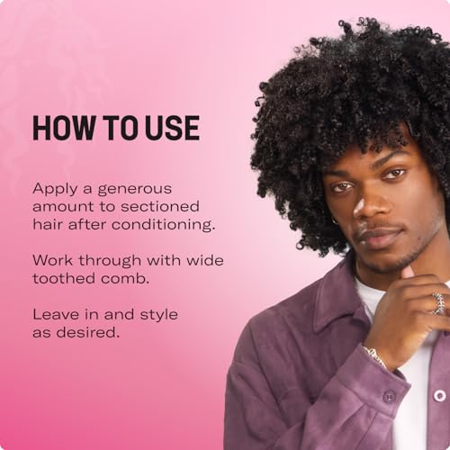 Organics Pomegranate & Honey Leave-In Conditioner for Curly Hair - Moisturizing Detangler