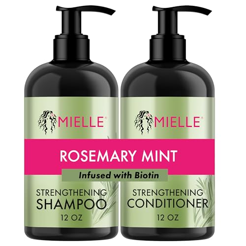 Organics Rosemary Mint Strengthening Shampoo and Conditioner Infused with Biotin