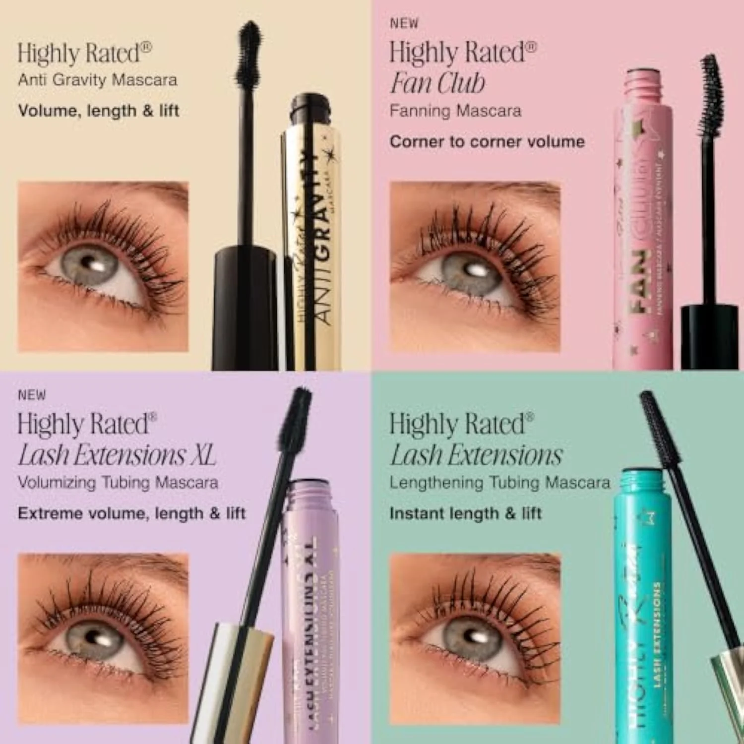 Highly Rated Tubing Mascara for Length, No Smudge Mascara - Black