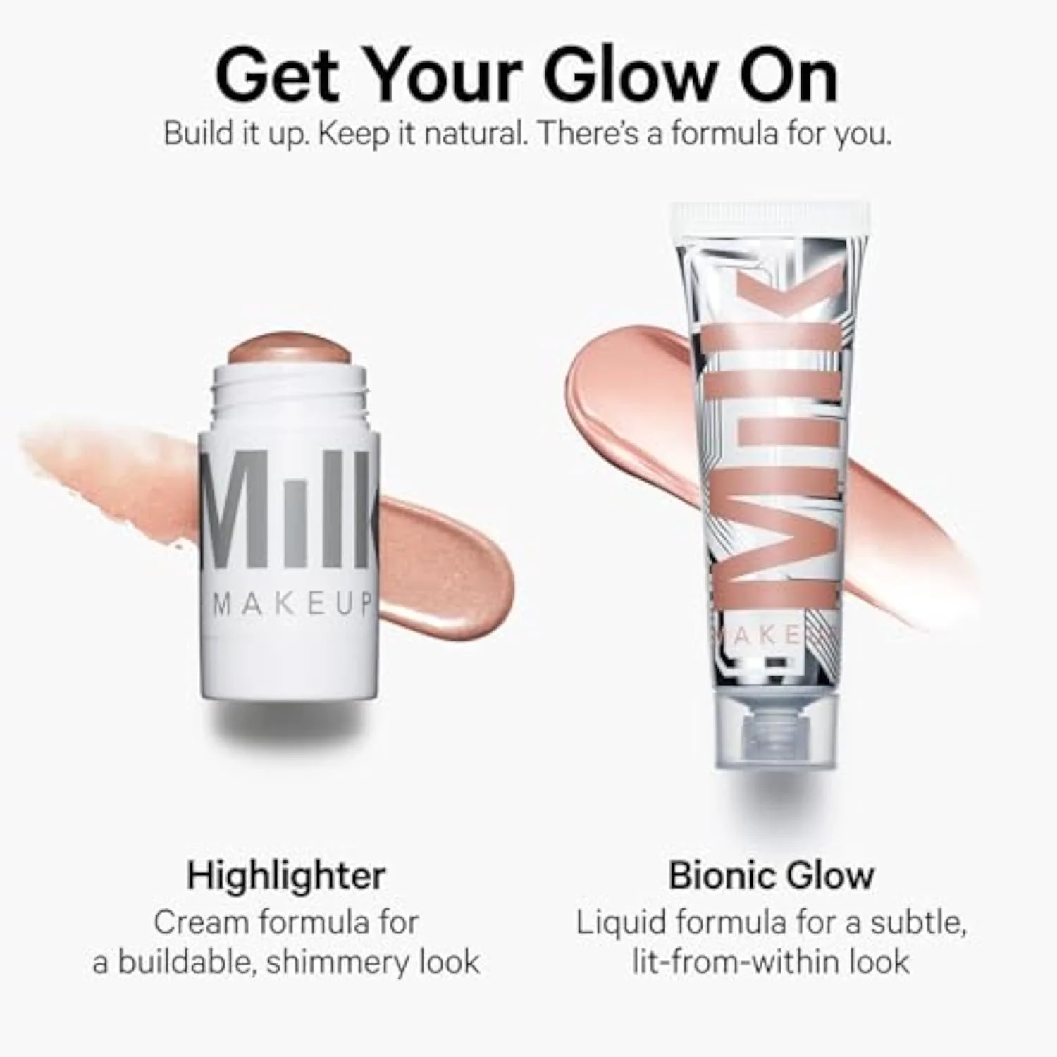 Highlighter – Cream Highlighter Stick for Face + Body with Radiant, Shimmery Glow – Buildable, Blendable, Vegan Formula for All Skin Types – Lit (Champagne), 0.21 oz