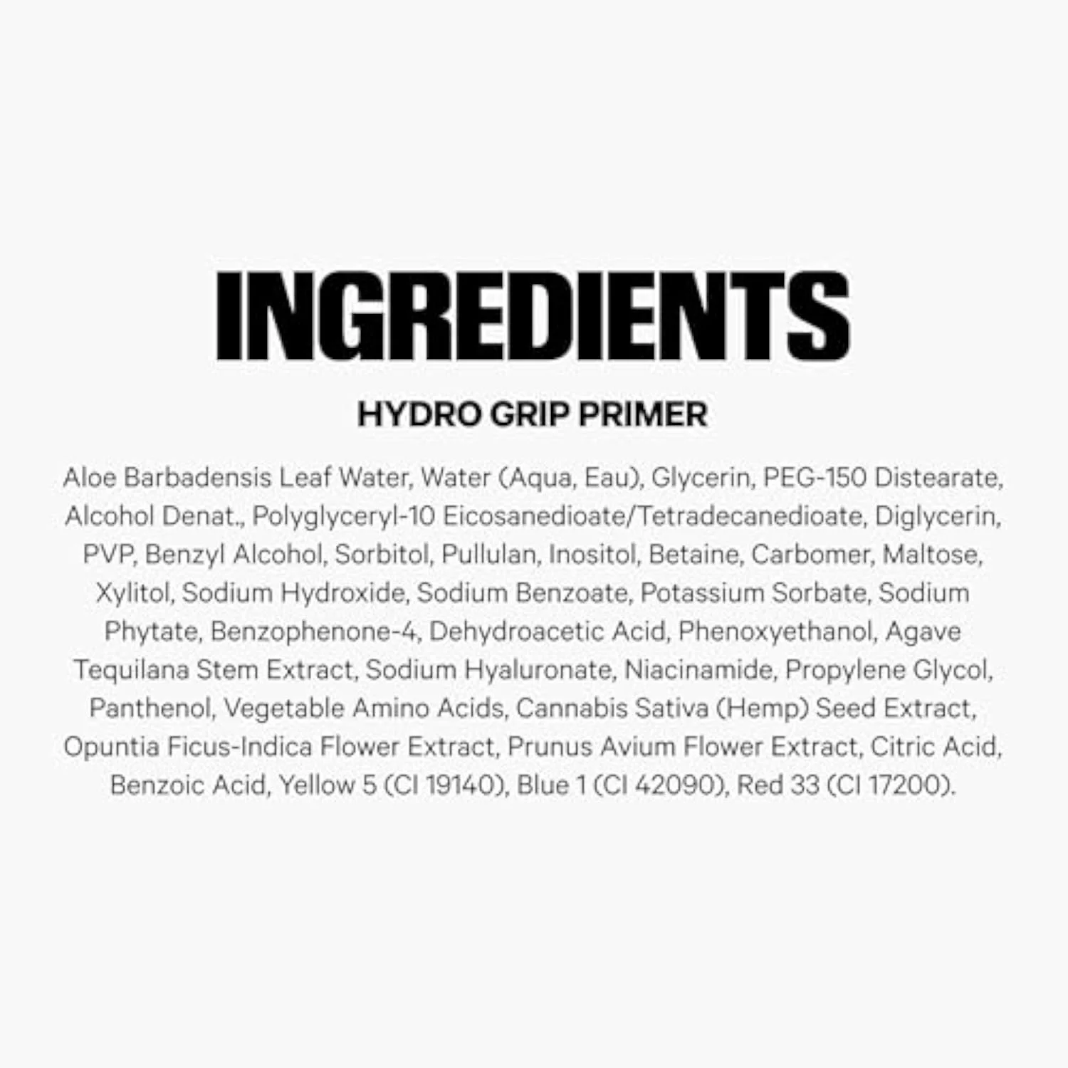 Hydro Grip Primer with Hyaluronic Acid + Niacinamide – Hydrating Face Primer Grips Makeup for Up to 12 Hours – Silicone-Free, Lightweight Gel with Dewy Finish – 1 oz