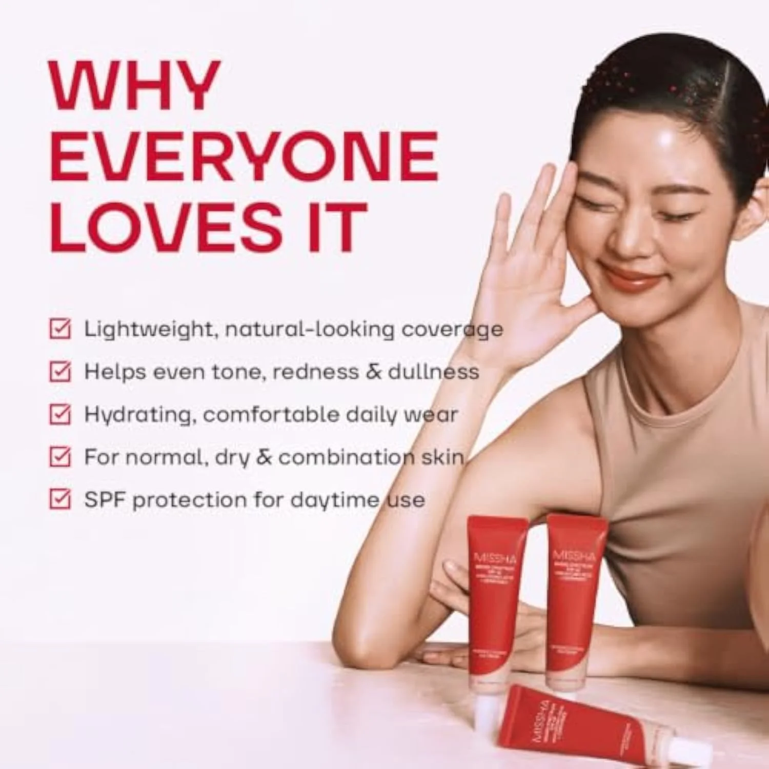 M Perfect Cover BB Cream No.21 Light Beige SPF 42 PA+++ 1.69 oz