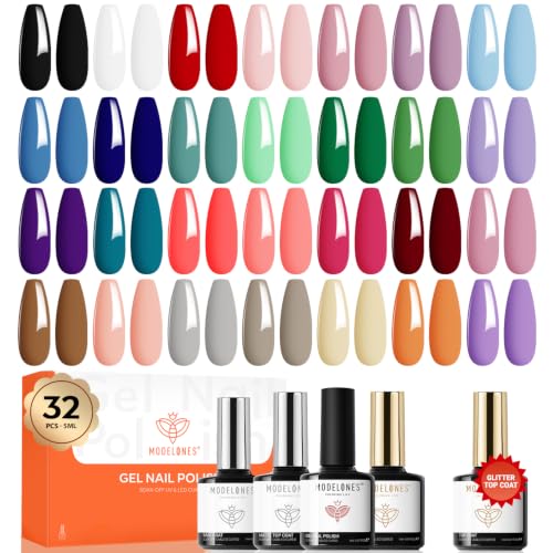 Gel Nail Polish Set 28 Colors