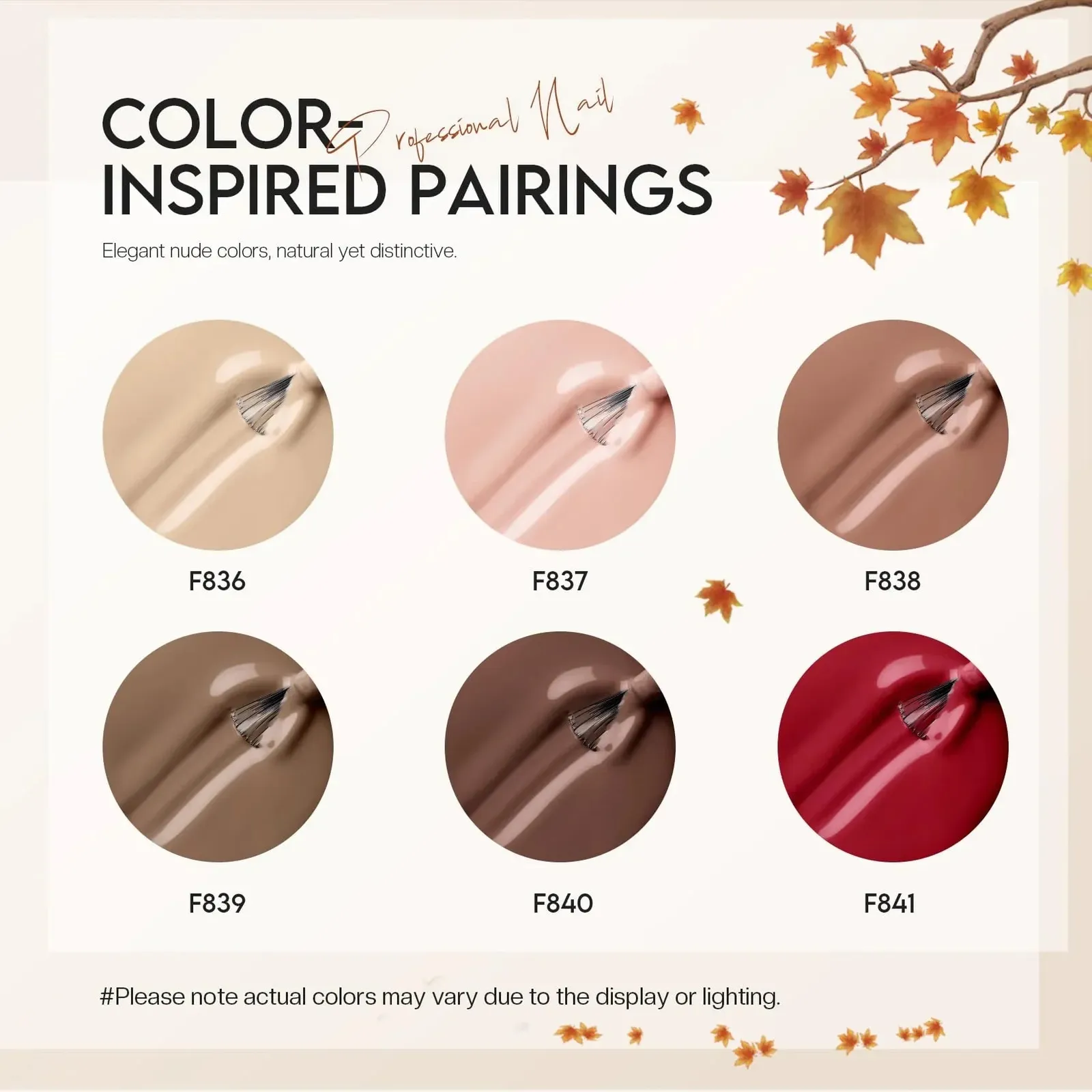 Brown Nail Polish Set