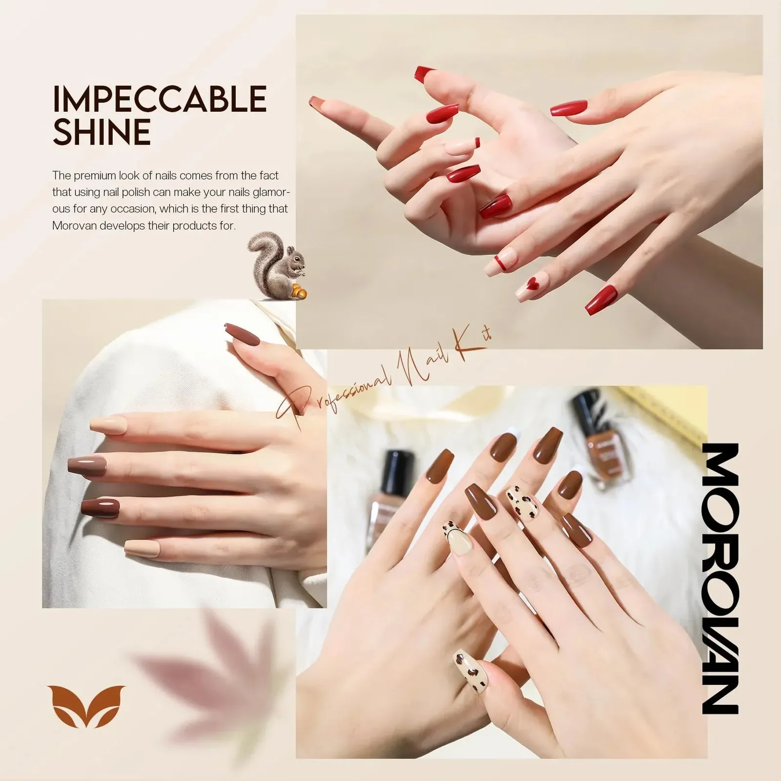 Nail Polish Set: Winter Nude Dark Chocolate