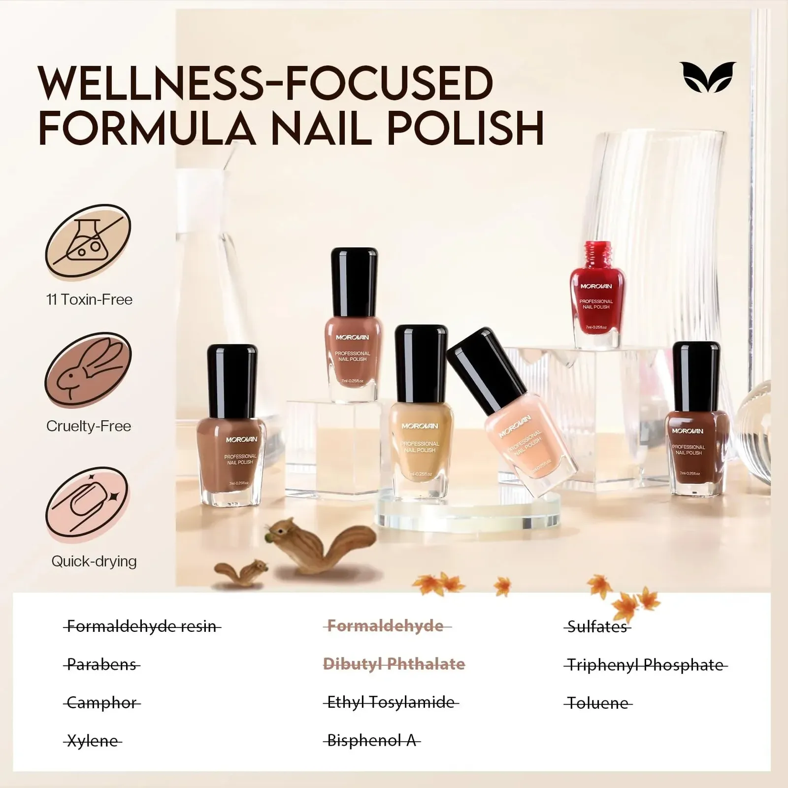 Nail Polish Set: Winter Nude Dark Chocolate