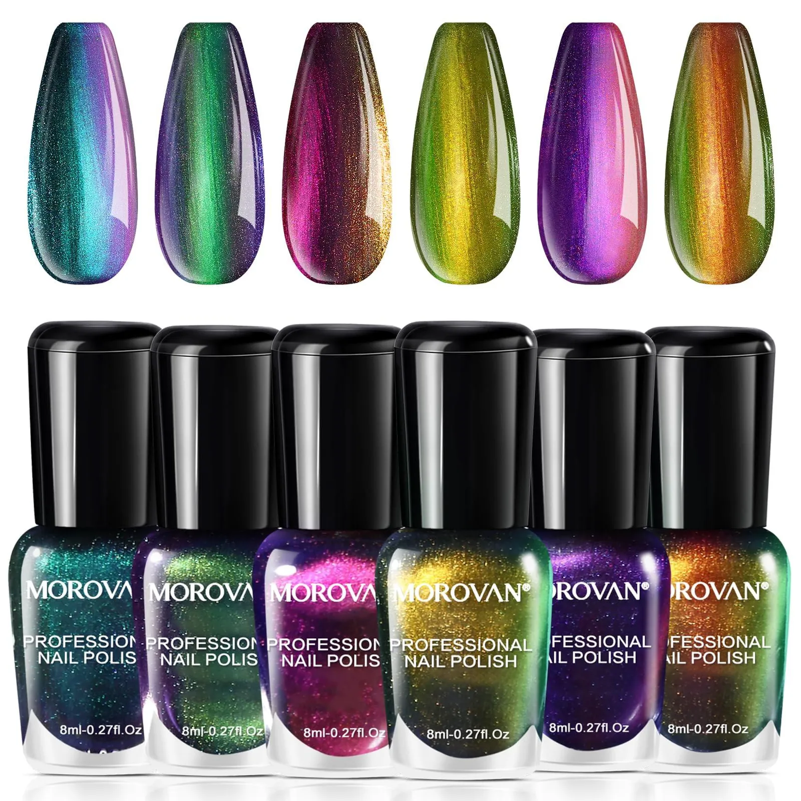 Holographic Metallic Polish Set