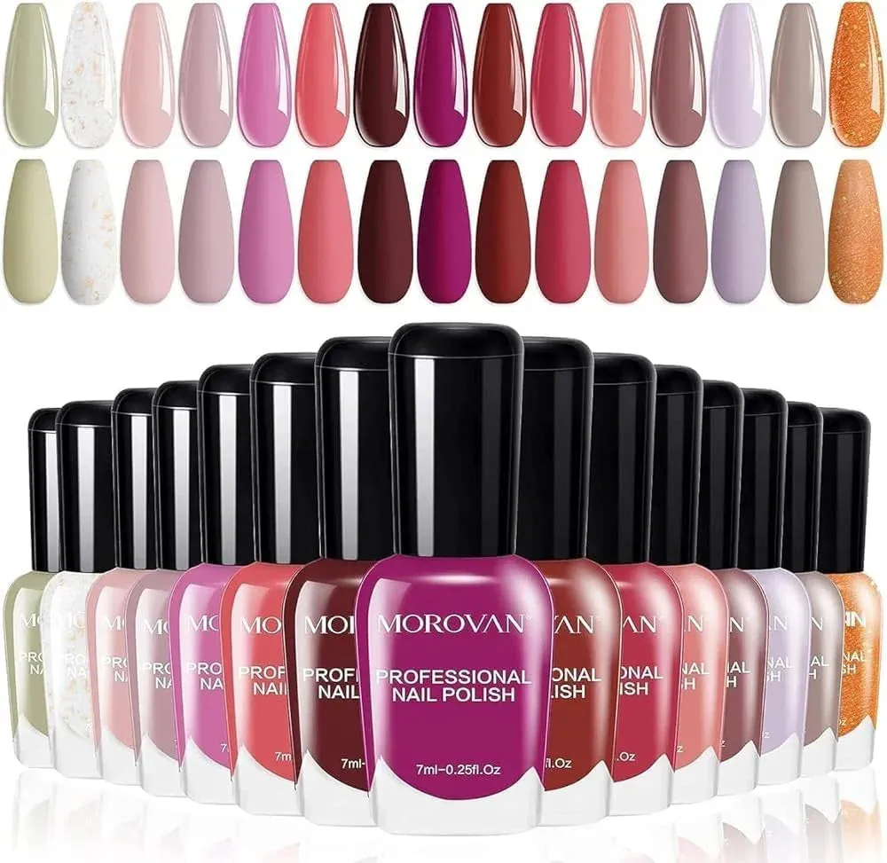 Fall Burgundy Polish Set