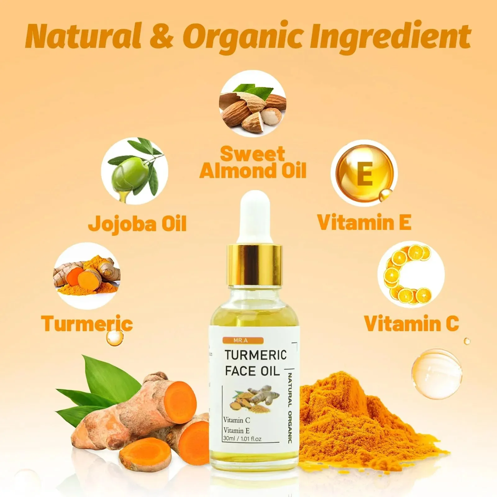 Turmeric Soap Bar and Oil Set