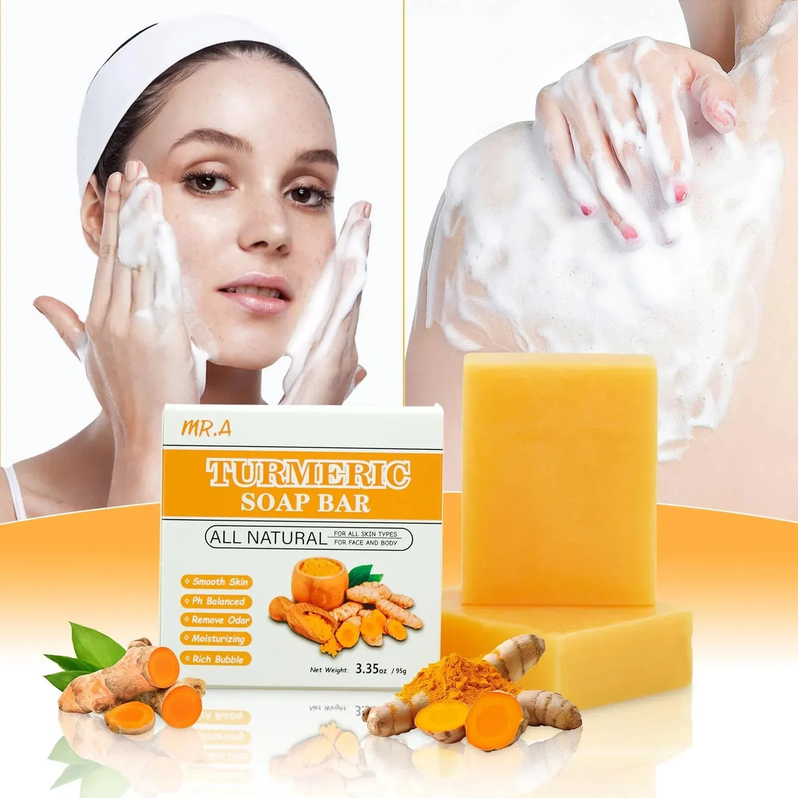 Turmeric Soap Bar and Oil Set