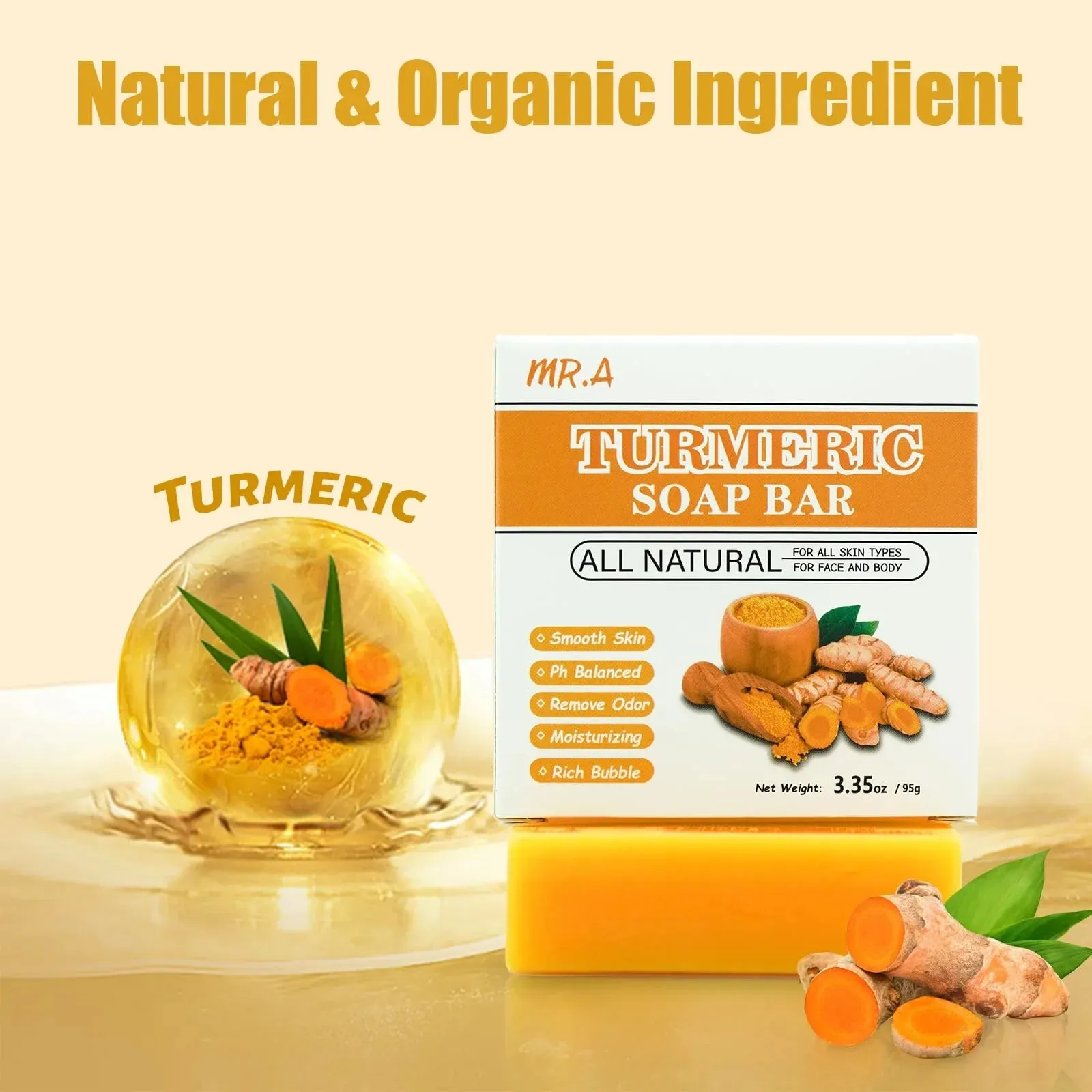 Turmeric Soap Bar and Oil Set