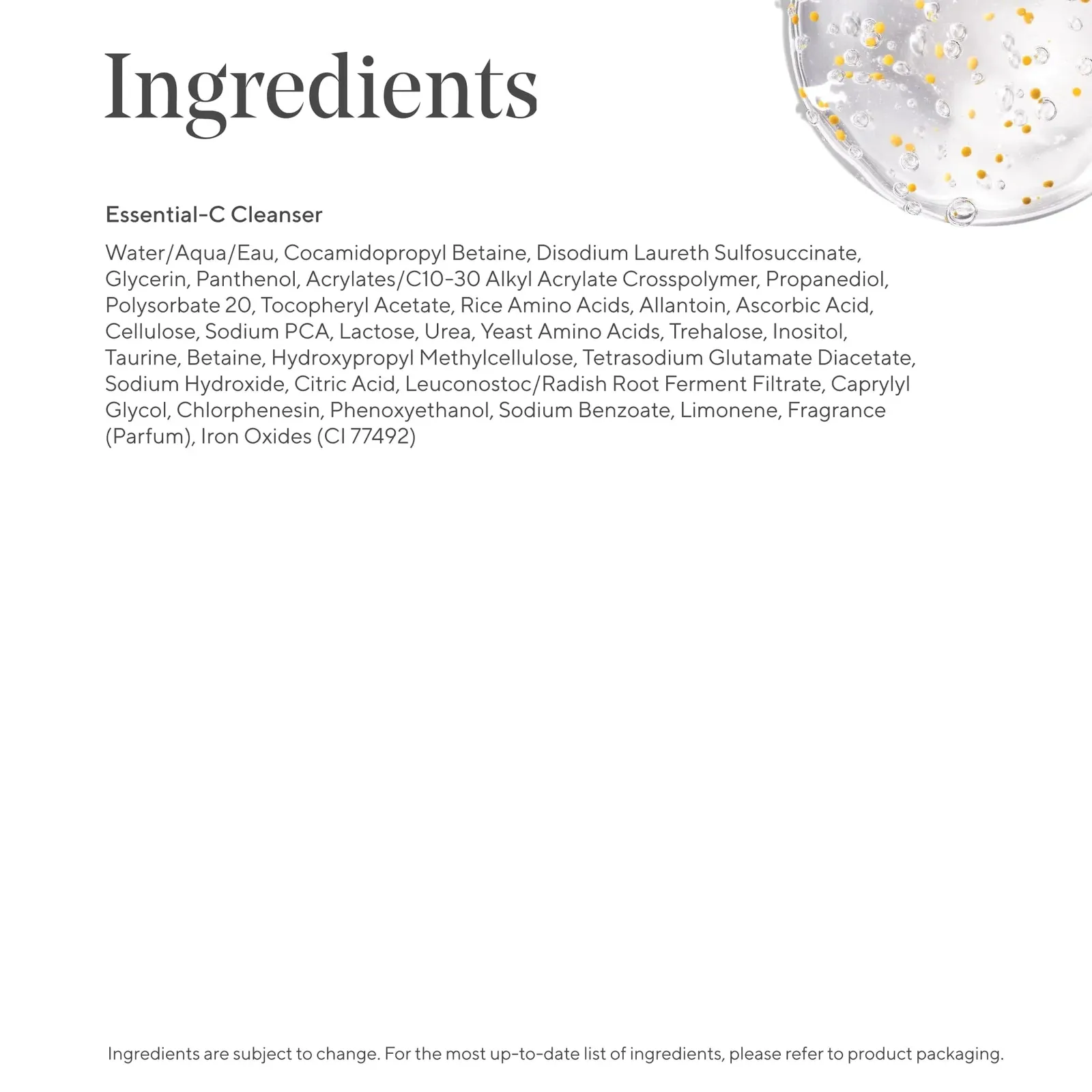 Essential-C Facial Cleanser - Foaming Gel Face Wash