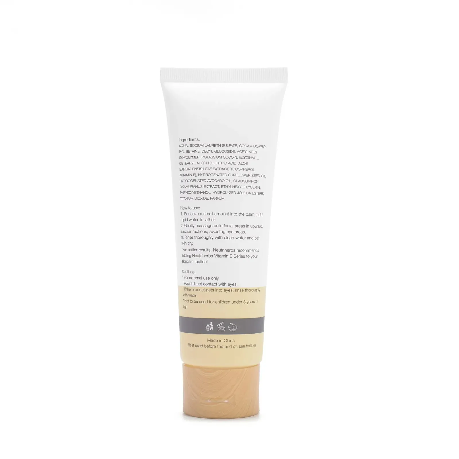 Face Cleanser with Vitamin E All Skin Types, 4 fl.oz