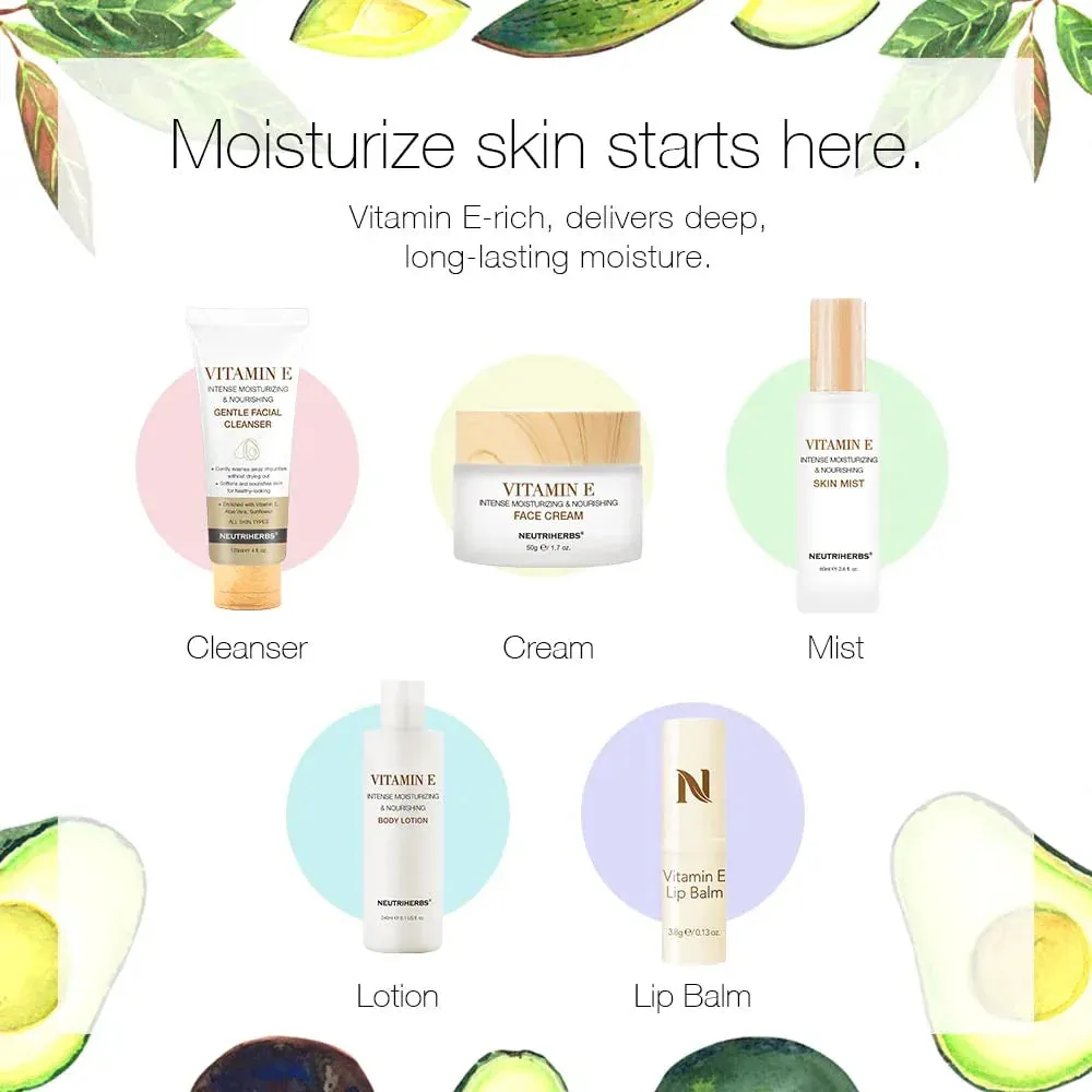 Face Cleanser with Vitamin E All Skin Types, 4 fl.oz