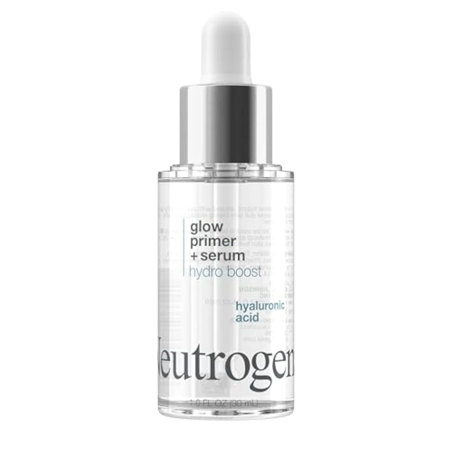 Hydro Boost Glow Booster Primer & Serum, Hydrating & Moisturizing Face Serum-to-Primer Hybrid, Infused with Purified Hyaluronic Acid & Designed to Instantly Hydrate, 1.0