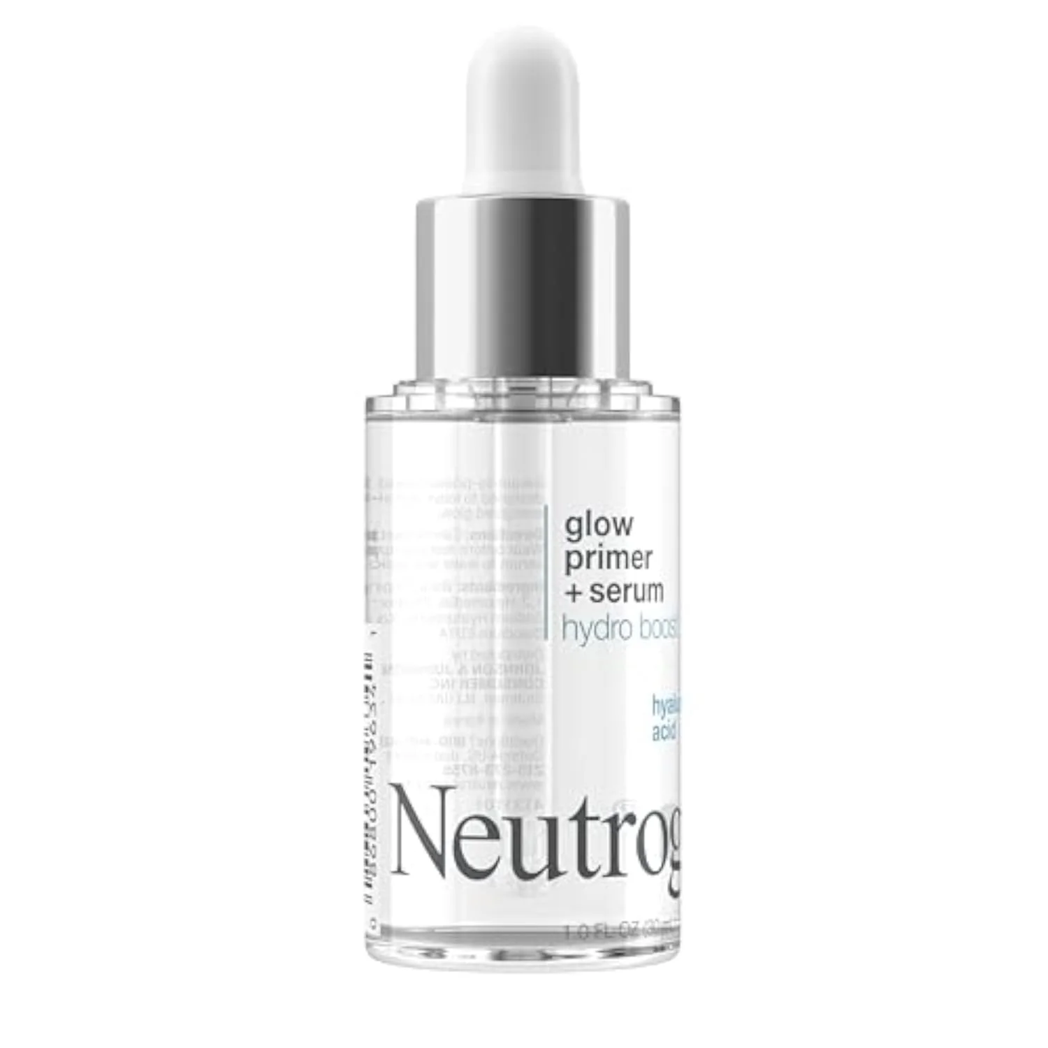Hydro Boost Glow Booster Primer & Serum, Hydrating & Moisturizing Face Serum-to-Primer Hybrid, Infused with Purified Hyaluronic Acid & Designed to Instantly Hydrate, 1.0