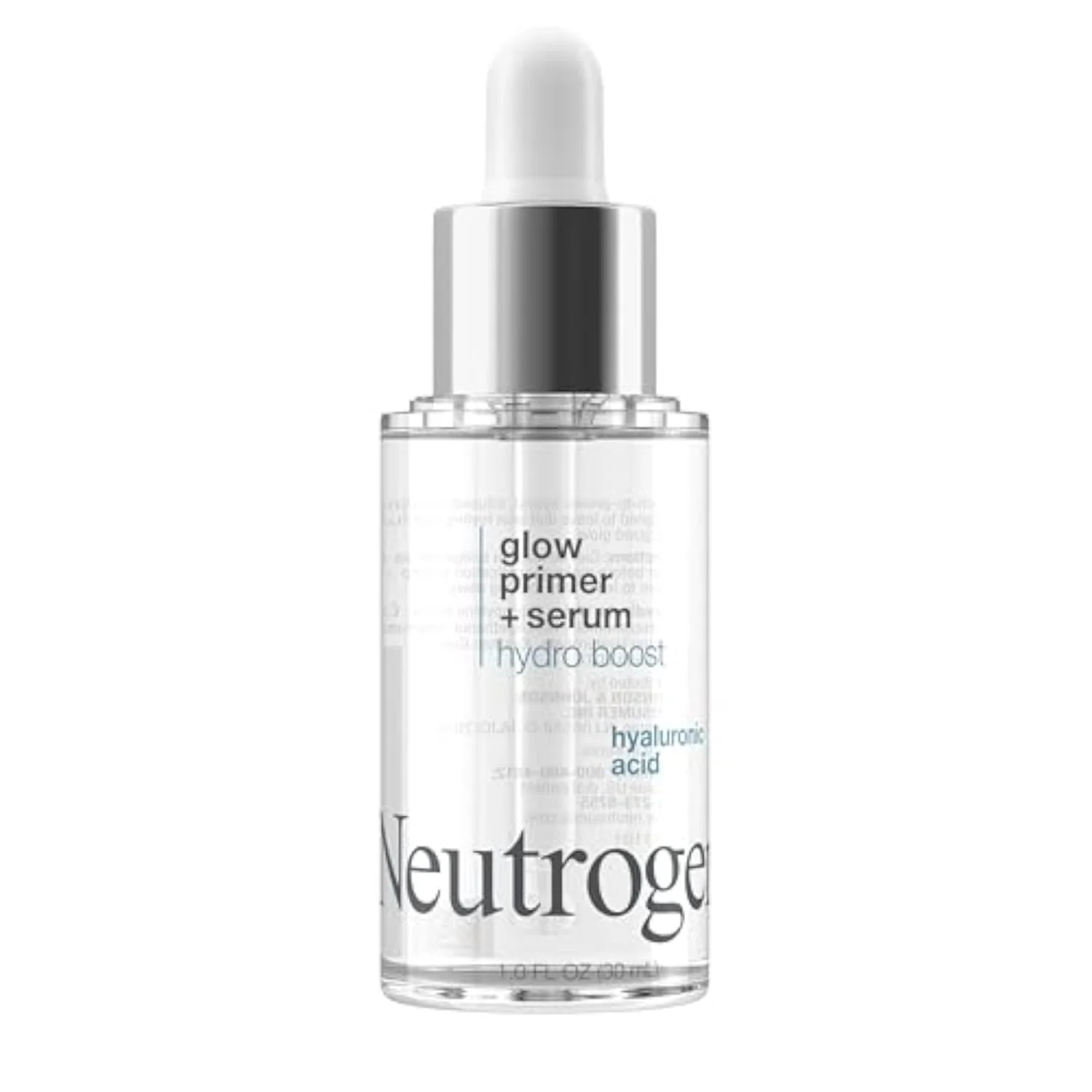 Hydro Boost Glow Booster Primer & Serum, Hydrating & Moisturizing Face Serum-to-Primer Hybrid, Infused with Purified Hyaluronic Acid & Designed to Instantly Hydrate, 1.0