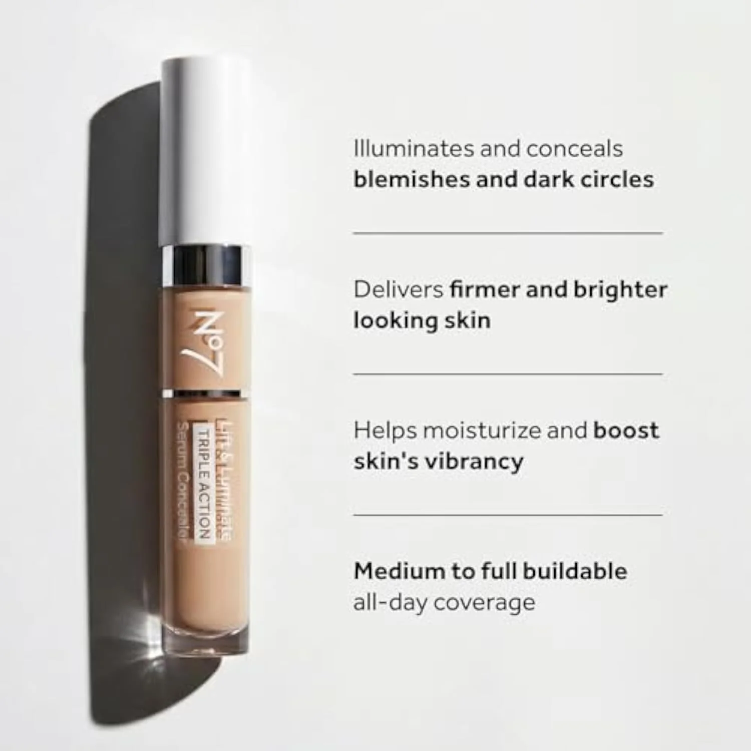 Lift & Luminate Triple Action Serum Concealer, Light, 8ml