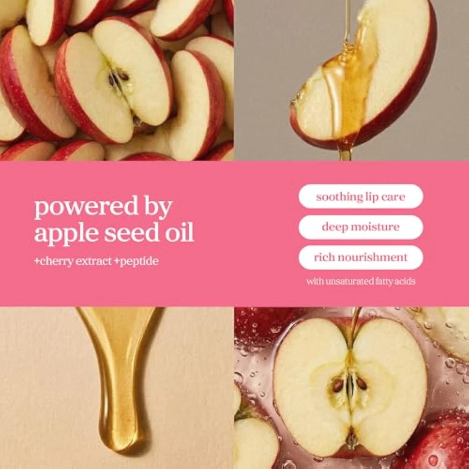 Korean Lip Oil - Applecherry - Plumping & Hydrating Tinted Lip Gloss