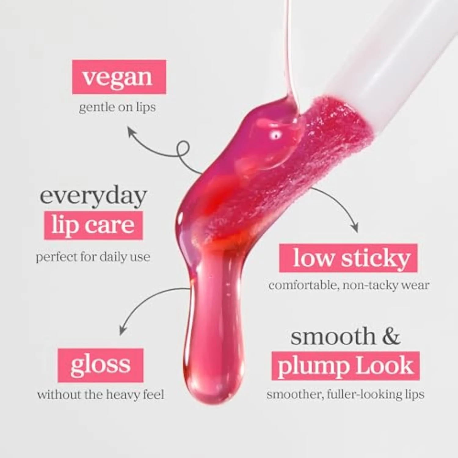 Korean Lip Oil - Applecherry - Plumping & Hydrating Tinted Lip Gloss