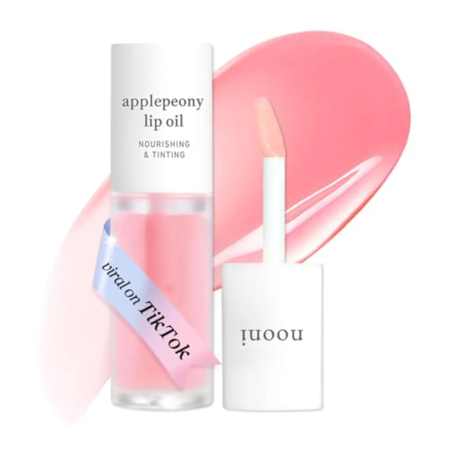 Korean Lip Oil - Applepeony - Plumping & Hydrating Tinted Lip Gloss
