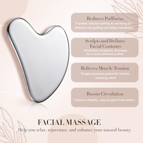304 Stainless Steel Heart Gua Sha