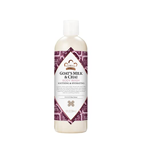 Body Wash Goats Milk and Chai Soothing & Hydrating Body Cleanser Made with Fair Trade Shea