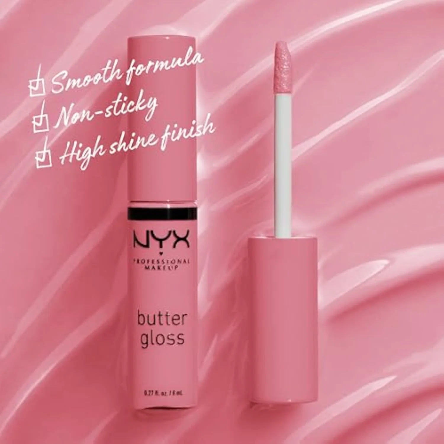 Butter Gloss, Non-Sticky Lip Gloss - Angel Food Cake (True Mauve)