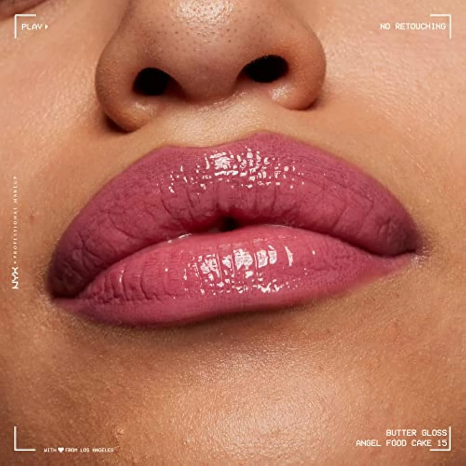 Butter Gloss, Non-Sticky Lip Gloss - Angel Food Cake (True Mauve)