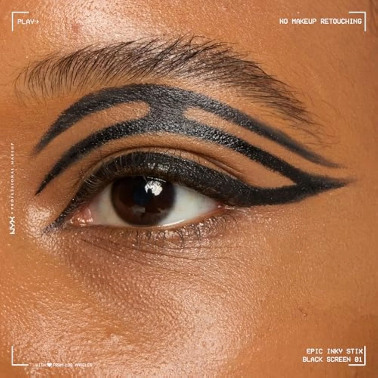 Epic Inky Stix Eyeliner, Mechanical Cream Gel Eyeliner, Waterproof Formula With Up To 24HR Wear - 01 Black Screen (Matte Black)