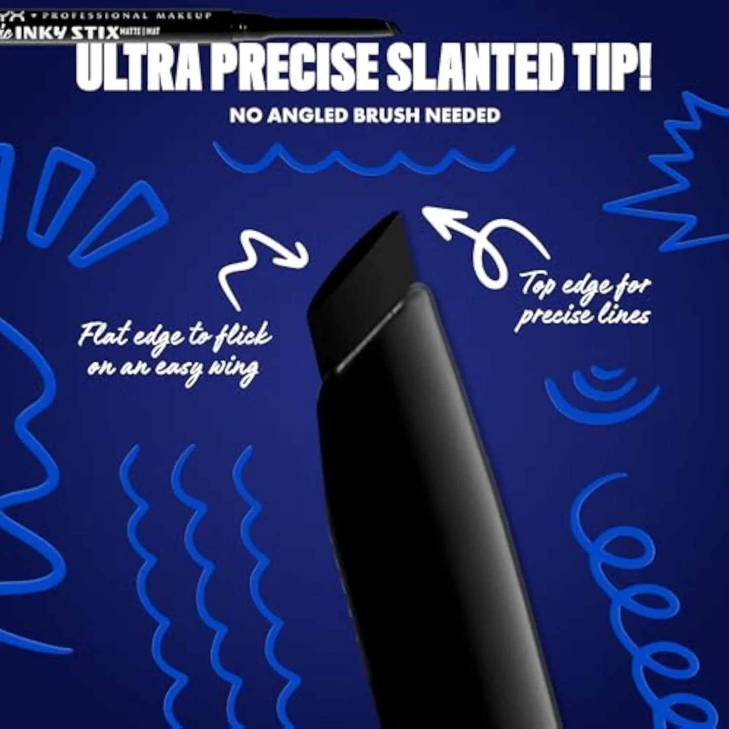 Epic Inky Stix Eyeliner, Mechanical Cream Gel Eyeliner, Waterproof Formula With Up To 24HR Wear - 01 Black Screen (Matte Black)