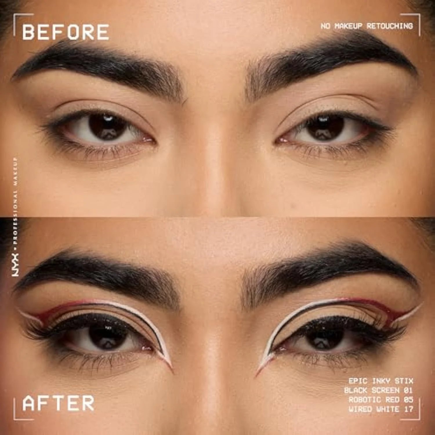 Epic Inky Stix Eyeliner, Mechanical Cream Gel Eyeliner, Waterproof Formula With Up To 24HR Wear - 01 Black Screen (Matte Black)